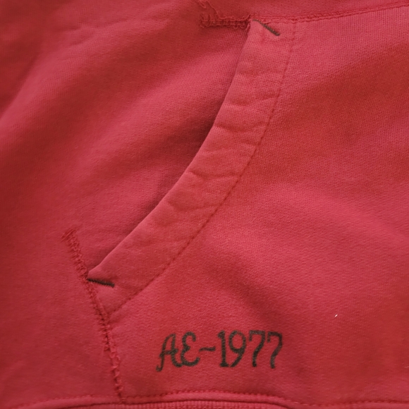 Vintage Y2K American Eagle Outfitters Red Hoodie - Picture 7 of 7